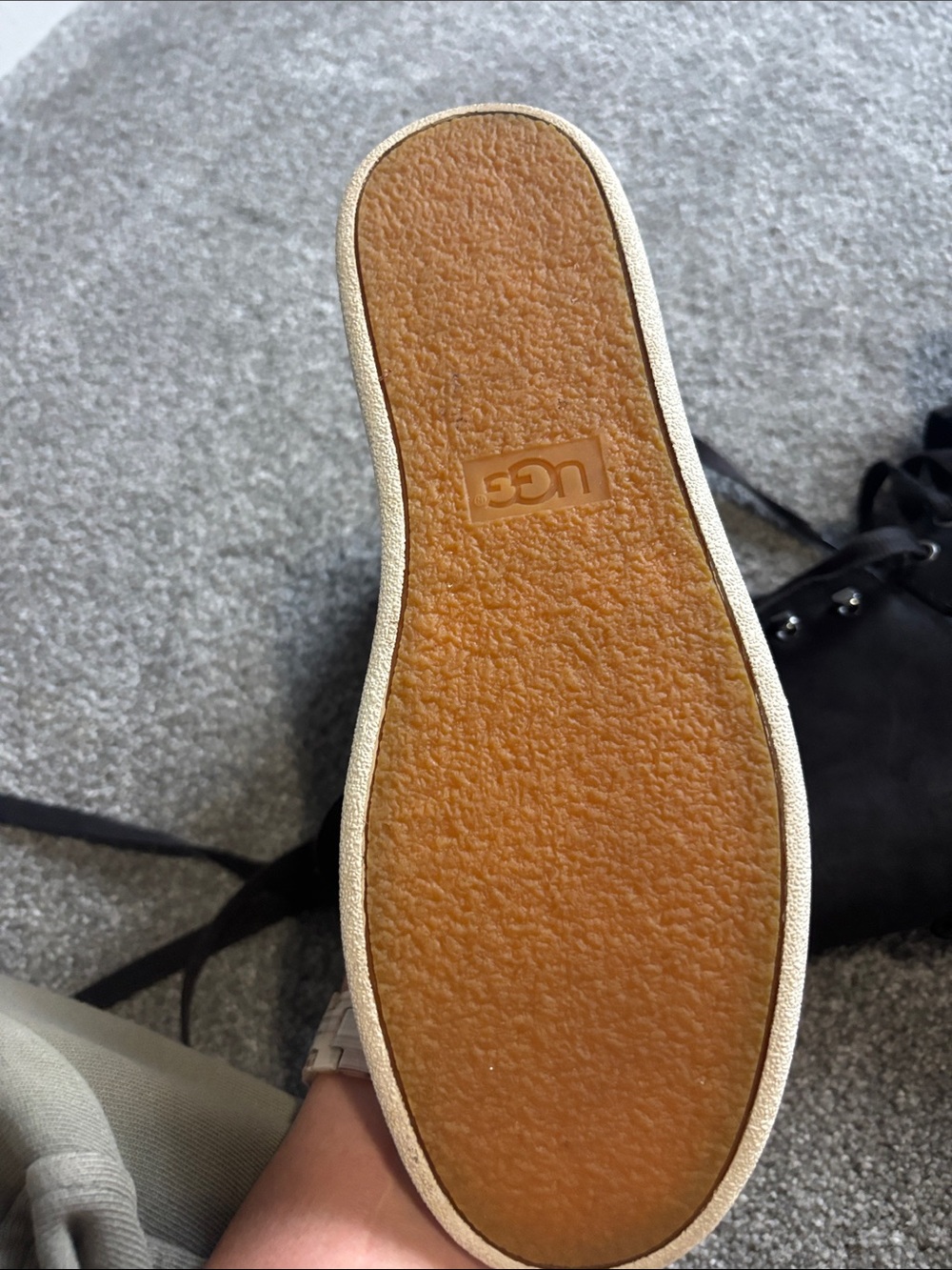 UGG Black Shearling-Lined High-Top Sneakers - Picture 5 of 5